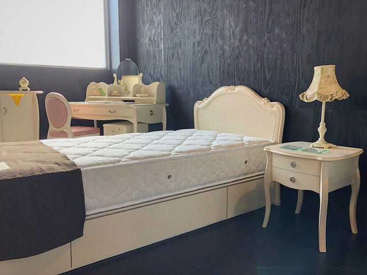 楽天市場】カンティーニュ ベッドフレーム ダブル 猫脚家具 白い家具 