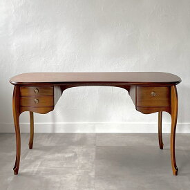 松永工房　カンティーニュ デスク 猫脚家具 クラシック家具　アンティーク家具　オフィスデスク　書斎机　書斎　白い家具 パソコンデスク　ラグジュアリー　テレワーク デスクエレガンス　対面式　女性のデスク　送料無料