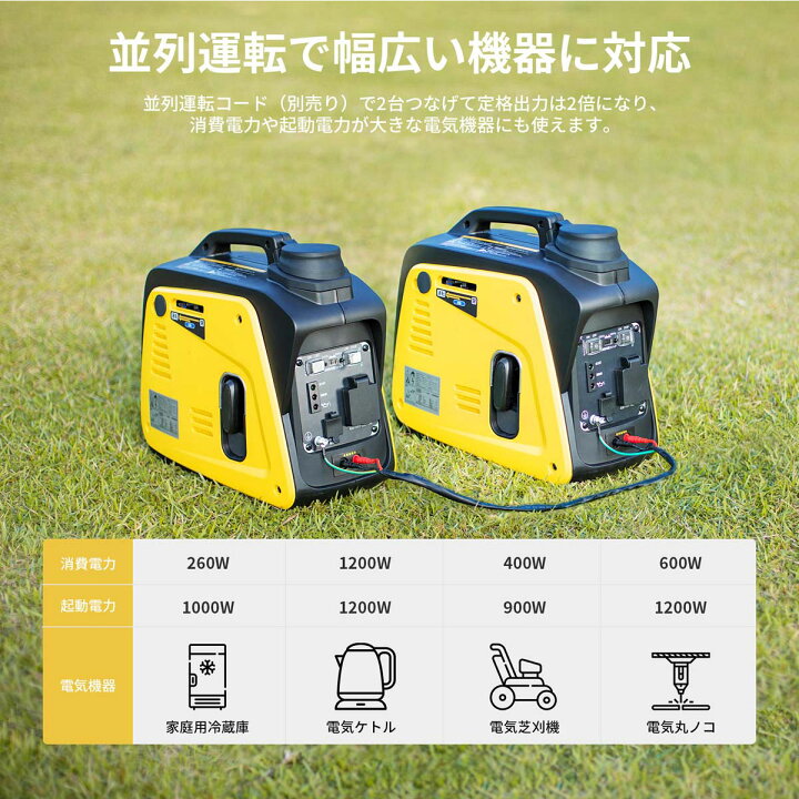 楽天市場 先着順２０名豪華プレゼント Eenour Xyg950i B インバータ発電機 ガス発電機 カセットボンベ式 発電機 家庭用 並列発電 ポータブル電源 静音 軽量 携帯発電機 災害対策 台風対策 700w Xyg950i 防災 発電機 ガス 小型発電機 家庭用 アウトドア 電源
