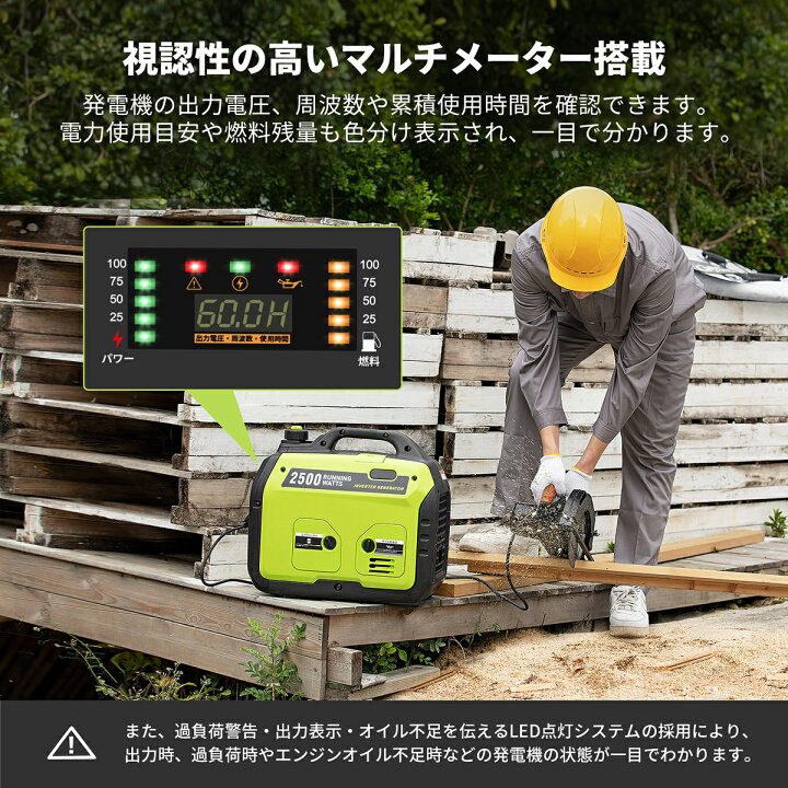楽天市場】【防災応援 66,900円+ポイント5倍】発電機 EENOUR DK2500iS 