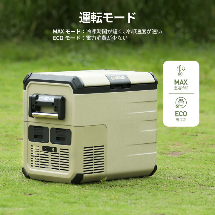 楽天市場】EENOURポータブル冷蔵庫 45L バッテリー別売り 車載  