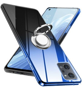 OPPO Reno9 A �P�[�X OPPO Reno7 A �P�[�X�����O �N���A TPU ���^ �y�ʃV���R�� �O���f�[�V�����F �P�[�X �ϏՌ� �X�g���b�v�z�[���t�� �w��h�~ �ԍڃz���_�[�Ή� �h�o ��̌^ �l�C �g�уJ�o�[