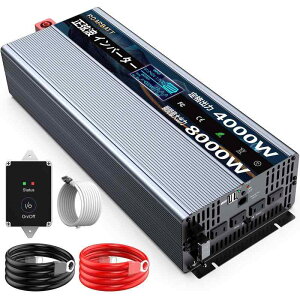 �C���o�[�^�[ �����g 2000W 4000W DC12V/DC24V-AC100V �V�^�d�l DC12V/DC24V�i����)��AC100V(��)�ɕϊ� 50hz/60hz�ؑ։\ �ԍڂ���ƒ�p���d�� AC�R���Z���g�AUSB�|�[�g �����R�� ��d����
