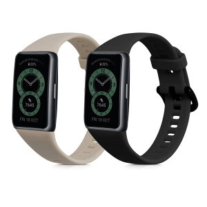 kwmobile 2x �����o���h Huawei Band 6�Ή� �x���g - �V���R���o���h �\�t�g TPU �ϋv�� ���F/���X�O���[��