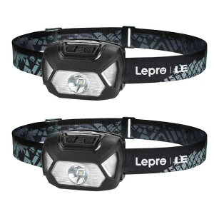 Lepro �w�b�h���C�g LED �w�b�h�����v ���P�x led�w�b�h���C�g �d�r�� 6��_�����[�h �y�ԁ������C�g/�X�|�b�g�E���C�hLED����/SOS�_��/���p�_��22����/IPX4�h��/�p�x������/CE ROHS�F�؍ς݁z �ނ�
