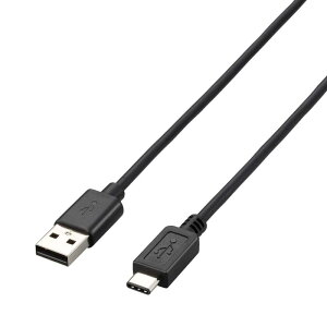 ELECOM USB2.0�P�[�u�� A-C�^�C�v �m�[�}�� �u���b�N U2C-ACBK�V���[�Y