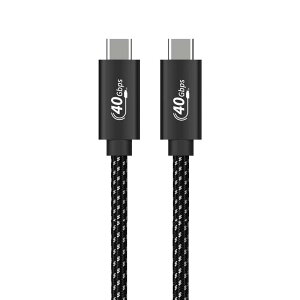 USB4 �P�[�u�� thunderbolt 4 �Ή� Type C �P�[�u�� LpoieJun�y40Gbps�����]��/ 100w�}���[�d/8K@60Hz /2��5K@60Hz /2��4K@60Hz �f���o��/ PD3.0/QC3.0�Ή��zThunderb