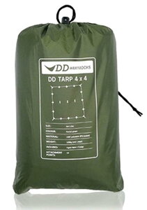 �� DD�^�[�v DD Tarp 4x4 - Forest green (Limited Edition) �t�H���X�g�O���[�� ���~�b�e�h�G�f�B�V���� 4mx4m�̎g���₷�������`�̖h���^�[�v �ϐ��� 3000mm [���s�A���i]