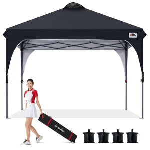 ABCCANOPY �^�[�v�e���g �����^�b�` 3�i�K���� �x���`���[�V���� �V�� 2m/2.5m/3m �A�E�g�h�A �ȒP ��^ �^�[�v �e���g �L���X�^�[�o�b�O�t�� ���ϐ��� �ՔM������ �t���i�t��