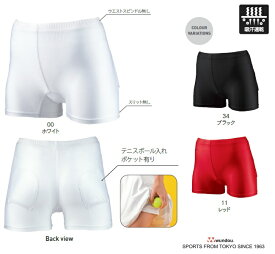 ジュニア テニス インナースパッツ (wundou) P-1790 テニスボール入れポケット付き 女子 アンダー ウェアー キッズ 子供 幼児サイズ 激安