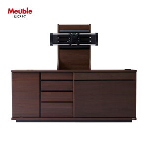 【開梱設置無料】 大川家具 モーブル サイドボード テレビ台 ハイタイプ テレビボード 壁掛け 金具 テレビスタンド リビング 収納 180cm 180 幅180 北欧 白 木目 無垢 高さ調節 首振り 国産 日本