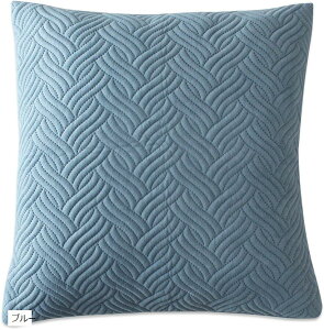 クッションカバー 45x45cm おしゃれ 北欧風 背当て ソファー キルティング 両面柄 グレー ブルー ピンク ネイビー オレンジ イエロー