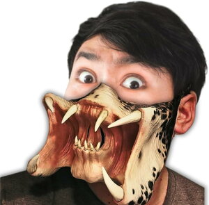 恐怖 レプタリアン エイリアン プレデター 爬虫類 マスク ハロウィン ヘッドギア ハロウィーン ラテックス コスプレ 仮面 ホラー ソウルホラー 怖い フェイスマスク パーティー 宴会 コスチ