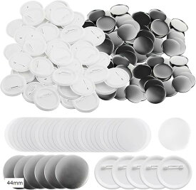 【楽天ランキング1位入賞】缶バッジ ピンバッジ 缶バッチ 素材 パーツ 無地 ブリキ 50個セット 37mm 58mm 25mm 32mm 44mm