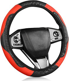 ハンドルカバー ステアリングカバー Sサイズ Mサイズ 兼用 37cm 38cm 軽自動車 普通車 D型 円型 滑り止め