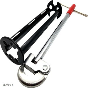 【楽天ランキング1位入賞】シンクレンチ 工具 水栓スパナ 洗面台 蛇口 水道 水回り 混合栓交換工具 赤Bセット SABセット 赤ABセット 赤Aセット