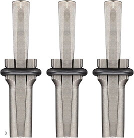 【楽天ランキング1位入賞】セリ矢 ストーン スプリッター コンクリート 石割り 道具 くさび 楔 打ち込み ゴム ハンマー ドリル ビット 16mm 下穴 3本 セット 3