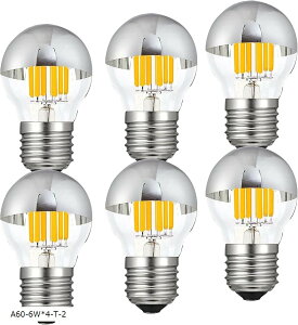 KY LEE LED�G�W�\���d�� E14���� 40W�`���� �d���F G45 �t�B�������g�d�� 2700K �S���� �V�����f���A�p ���^�d�� �����ȃK���X �S�����^�C�v 4���� A60-6Wx4-T- 2