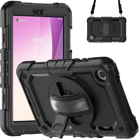 Lenovo Tab ケース 耐衝撃 ペン収納 360°回転スタンド ハンドストラップ 全面保護カバー