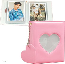 トレカケース 韓国 コレクトブック k-pop 32枚 フォトカードホルダー 黒 青 白 ピンク