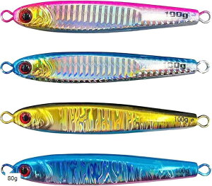 メタルジグ ルアー 疑似餌 3個セット アオモノ ジギング ライトジギング オフショアジギング 60g 80g 120g 180g 100g