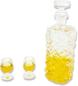 ミニチュア ボトル ウイスキー グラス セット 1/12 酒 ドール ハウス 小物 飾り