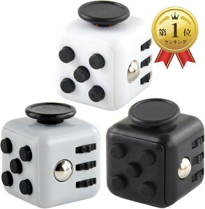 【楽天ランキング1位入賞】フィジェット リング トイ グッズ 不安解消 ボタン 自閉症 adhd おもちゃ 3色セットA