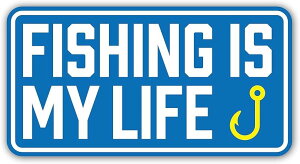 FISHING MY LIFE ނXebJ[ tBbVO Lv AEghApXebJ[ V[ W100mmxH52mm N[[{bNX ԗp oCNp