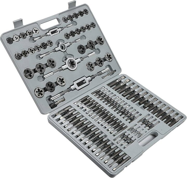 楽天市場】タップダイス セット 110pcs M2-M18 ねじ切り 工具 T型 