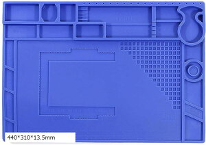 M180 ��ƃ}�b�g �ϔM500�� �͂񂾃}�b�g ����~�� ���C�≏ �V���R�����[�N�}�b�g �͂񂾕t�� SMD�����[�N �g�ѓd�b �m�[�g�p�\�R���C�� �d�q�@��DIY�p 440x310x13.5mm