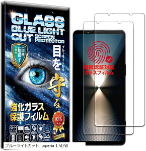 �w��F�ؑΉ�2���Z�b�g�t�B���� Xperia 1 VI SO-51E �p �K���X�t�B���� �u���[���C�g�J�b�g 93% �ی�t�B���� ���� ������ ������ ���{�� ���Ɏq �d�x10H 2.5D���E���h�G�b�W �����z�� �C�A�[�� ��U