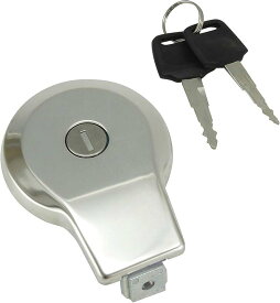 互換品ガソリンタンク キャップ ビラーゴ キー2本付き ステンレス シルバー