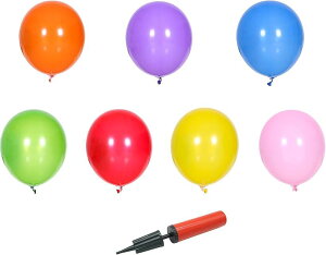 風船バレー 7色と専用空気入れのセット 介護施設の リクリエーションに 社日本トータル介護協会 認定風船