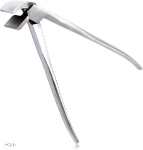 ペンチ 口金押え レザークラフト 工具 ツール 本革 バッグ がま口 仕立て 道具 プロ 全長198mm ストレート