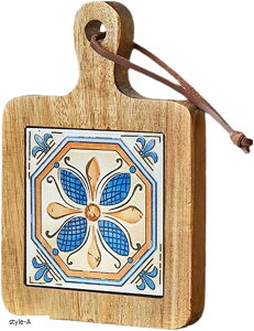 鍋敷き おしゃれ 木製 耐熱 タイル 北欧 断熱 ポットマット コースター レストラン カフェ キャンプ style-B style-C style-D style-A