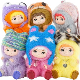 ワクク WAKUKUバラ 1パック箱入り トレーディングマスコットシリーズ FUZZY TRENDY FUN PARTY ぬいぐるみ