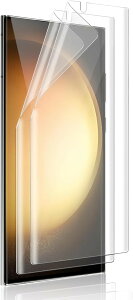 2�� �A���`�O���A���w��F�ؑΉ�Galaxy S23 Ultra �t�B���� �M�����N�V�[S23 SCG20 SC-52D 5G �ی�t�B���� TPU�f�� 3D�݌v �T���T�� �^�b�`�� ���˖h�~ �����h�~ �C�A���X (VN-AVE-0446)