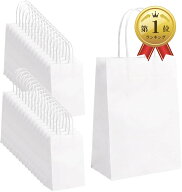 【楽天ランキング1位入賞】紙袋 ラッピング袋 ギフトバッグ クラフトバッグ 30枚 27cmx21cmx11cm (ホワイ…