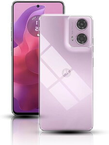 Moto G24 ���� TPU�S�ʕی�P�[�X �\�t�g�P�[�X �V���R�� �Ռ��h�~ �����h�~ �����^ �h�w�� Motorola ���p�X�}�z �J�o�[ (VN-AVE-0357)