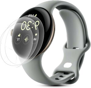 3���Z�b�gGoogle Pixel Watch 202445mm�p �t�B���� �_�炩��TPU�f�� �����C�� �ȒP�ȓ\��t���� �O�[�O���s�N�Z��Watch3 TPU�ی�t�B���� �C�A�[�� �����x �w��h�~ (VEV-VNB-0662)