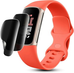 2���Z�b�gCharge5 / Fitbit Charge6 �p �`�����h�~�t�B�����_�炩��TPU�f�� 24���Ԏ����C���Z�pFitbit �Ή� �ی�K���X�t�B�����C���X�g�[���c�[���t�������h�~ �����ߗ� (VEV-VNB-0731)