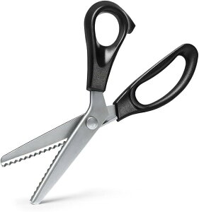 ギザギザはさみ ピンキングばさみ 裁ち鋏 手芸ハサミ 保育士 幼稚園教諭 壁面 製作 プロ用 ステンレス製 左手右手兼用 山型 5mm