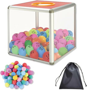 【楽天ランキング1位入賞】抽選箱 ビンゴセット くじ引き 抽選ボックス ビンゴゲーム 1〜75番+予備玉2個の77個セット