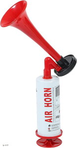 エアー ホーン 手動 ラッパ 熊よけ 護身用 パーティー グッズ イベント 盛り上げ 大音量 レッド