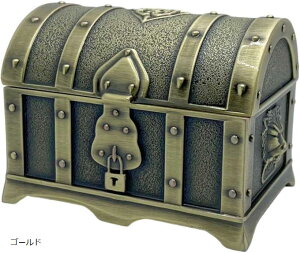 ジュエリーボックス 宝箱 アンティーク風 小物入れ ヴィンテージ 収納ボックス レトロ インテリア ゴールド
