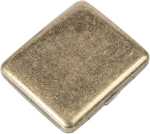 シガレットケース 20本収納 タバコケース 両面収納 アンティーク スリム ハードケース 喫煙具 レトロ TypeB