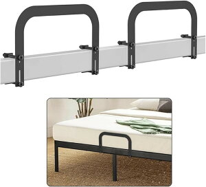 �}�b�g���X�Œ�o�[ 2�Z�b�g ����h�~ �x�b�h�K�[�h �Y���h�~ (�u���b�N, 28x18cm)
