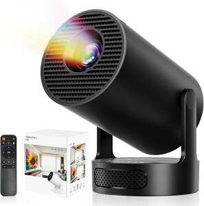 �v���W�F�N�^�[ �ƒ�p �����^ 2026�A�b�v�O���[�h��Android TV14.0���ځ�388g�j��Ōy��HiFi�O���X�s�[�J�[30000LM 1080P 4K�Ή� 270°��] (�u���b�N)