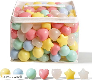 Hugmuu �J���[�{�[�� �{�[���v�[�� �x�r�[ �Ԃ���� �~�b�N�X �N�}�^ 200�� 8�J���[ 100��