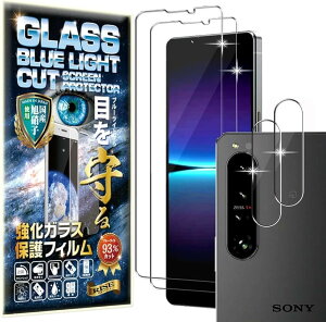 �u���[���C�g�J�b�g 93%2���{2�� RISE �K���X�t�B���� �J���� �����Y Xperia 1 IV 4 docomo SO-51C/au SOG06/Y.mobile �p �ی�t�B����